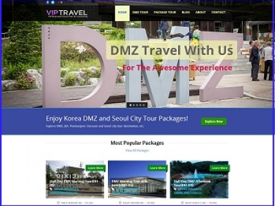 dmz tour agency homepage