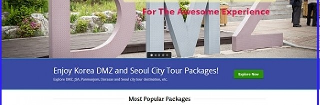 dmz tour agency homepage